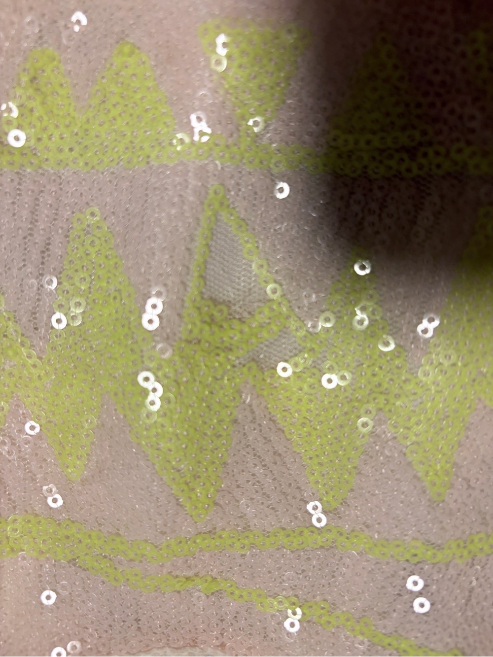 Timing Neon Yellow Sequined Racerback Swing Tank-Large, Read Notes - Picture 4 of 6